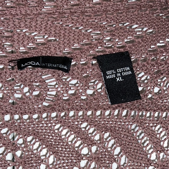 Moda International Crocheted Long Duster - Picture 3 of 3